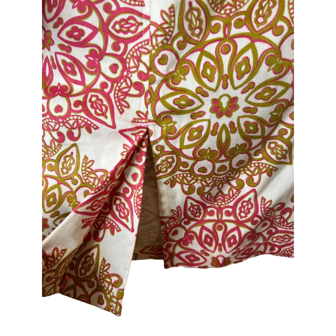 Etcetera Womens Patterned Knee Length Button Skir… - image 8