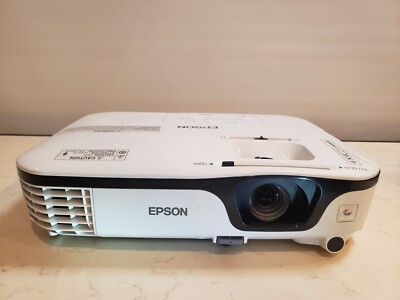 Epson LCD Projector Model H430A EX3210 with manuals, remote and