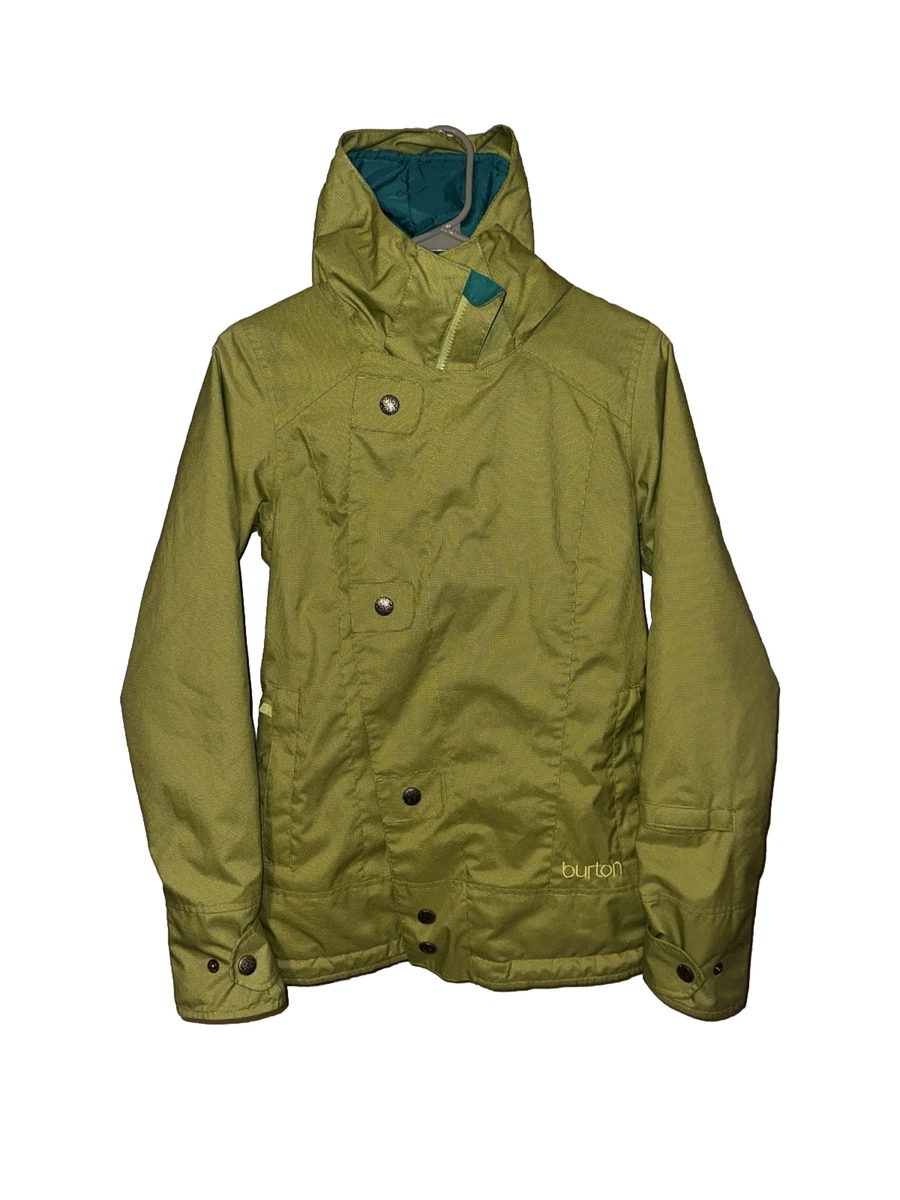 Burton Dry Ride Cool Flavors Green Ski Snowboard Jacket Hooded