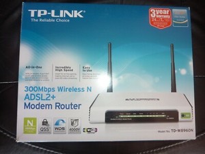 Tp Link Td W60n 300 Mbps 10 100m Wireless N Adsl2 Modem Router Ebay