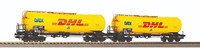 "Piko 28305 2Er Set Knickkesselwagen \"Dhl\" | Db Ag | Ep.V | Spur H0 | Neu/Ovp"