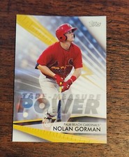 2020 Topps Pro Debut Nolan Gorman Tape Measure Power Insert TMP-NG