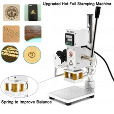 110V Digital Hot Foil Stamping Machine for Leather PU card Logo Bronzing 10x13CM