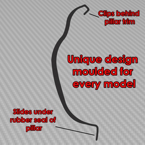 Gauge Holder for Mitsubishi Lancer Evo X Pillar Pod CLIP ON 52mm 60mm 2" inch - Foto 11 di 12