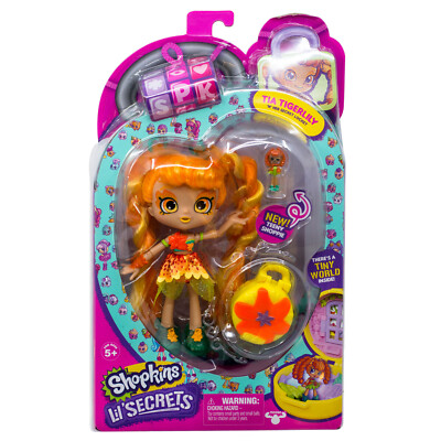 Shopkins Shoppies Doll Tia Tigerlily with Lil' Secrets Locket