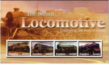 Zambia #SG1004a MNH M/S 2005 Steam Locomotives Celebrating Years Service 1071