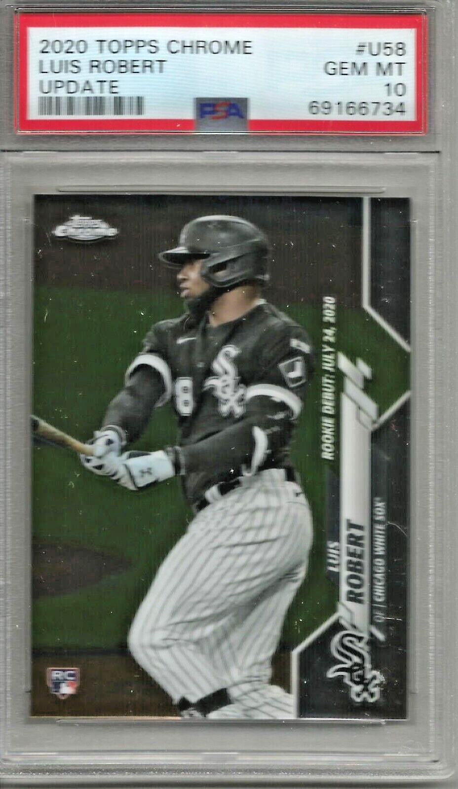 Luis Robert 2020 Topps Chrome Update Rookie (#U58) PSA 10