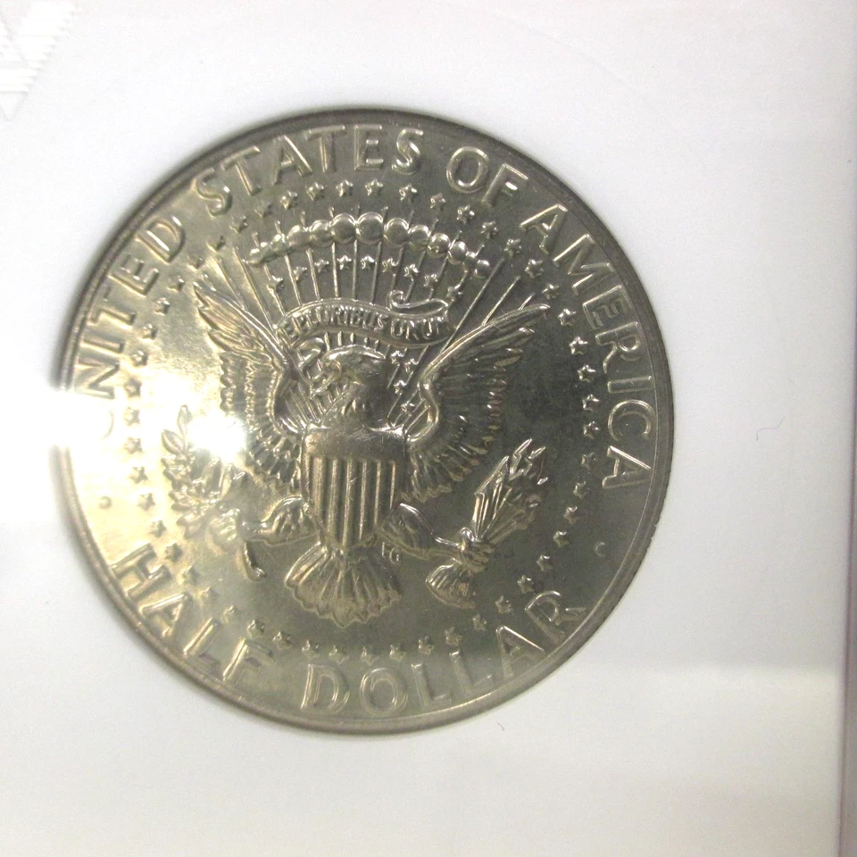 1984-D Kennedy 50c ANACS **MS65** UNTONED Old White Holder - Image 4 of 4