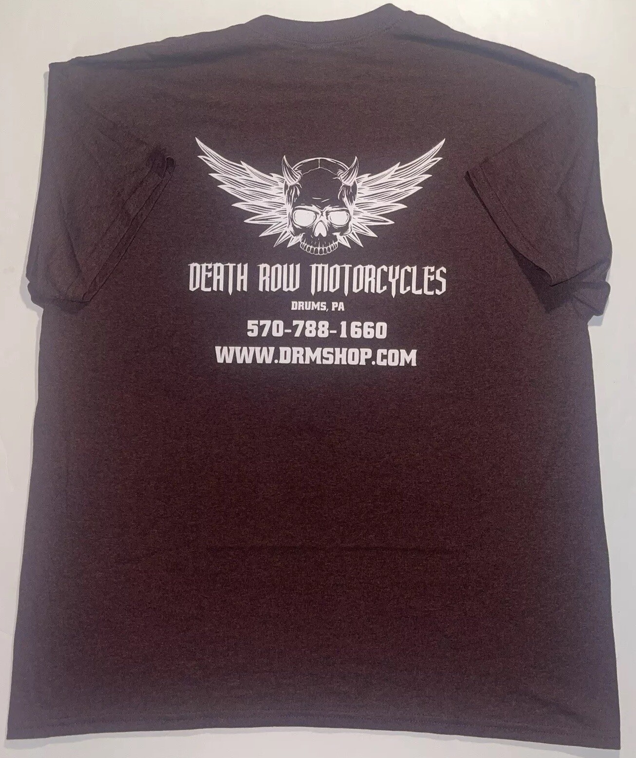 FILA Maglietta grafica Death Row Motorcycles Drums PA Pennsylvania Motorcycle Shop XL