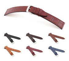 RIOS1931 Alligator Style Watch Band "Baltimore", 17-20 mm, 6 colors, new 