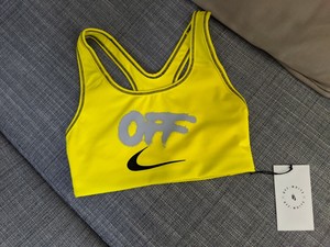 yellow off white bra