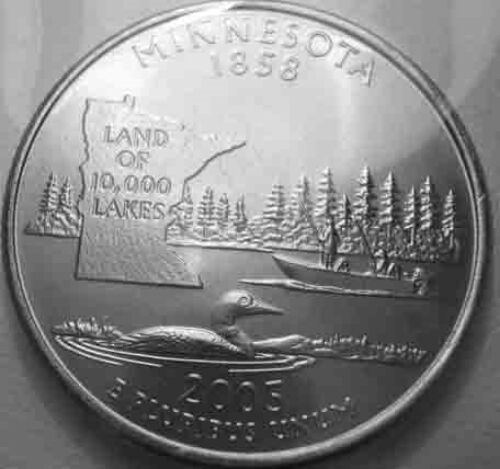 2005 D Minnesota ExtraTree Quarter DDR-003 WDDR-003 Cherrypickers FS-802 Satin - Picture 2 of 3