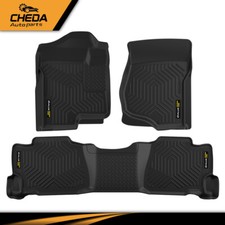 Fit For 2007-13 Chevy Silveradogmc Sierra 1500 Floor Mats Waterproof Liners Tpe