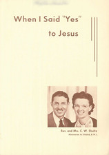 Vintage When I Said Yes To Jesus Sheet Music SATB Chorus 1948 Rev Claire Shultz