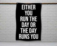 Motivational Fitness Wall Flag - Inspiring Gym Decor for Home Garage