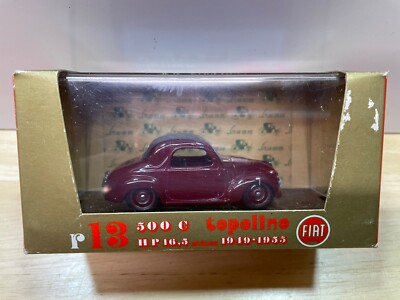Brumm Italy 1:43 Diecast Car Collectible Oro Series r13 Fiat 1949 500c Toplino 