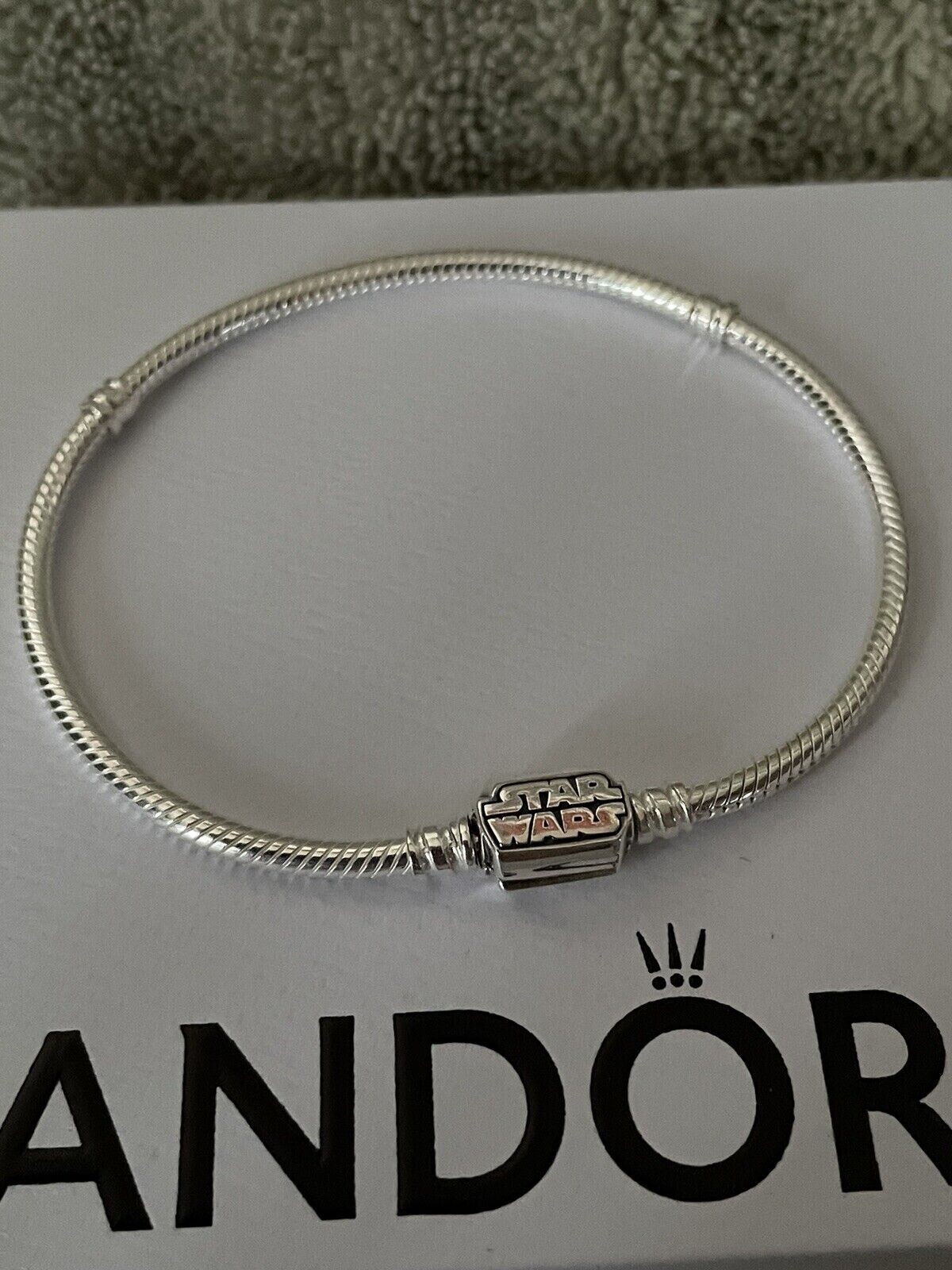 NEW Pandora Moments Star Wars Snake Chain Clasp Bracelet Size 19 RRP £