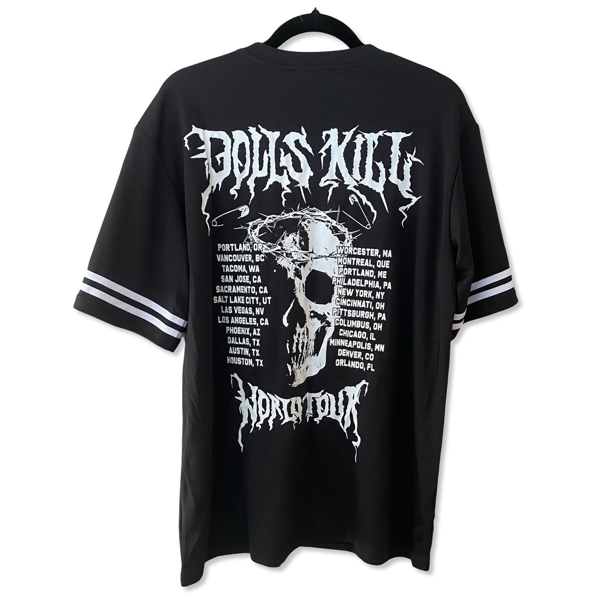 Dolls Kill Logo Merch Tour Jersey Shirt Tee Sport Blokette