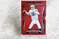 2024 Obsidian Football Peyton Manning RED Etch /49, Colts