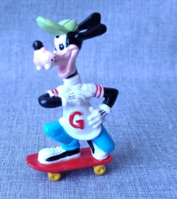 VTG 80s Disney Ducktales Skateboard Goofy Figure 2.5'' Figurine Topper Applause