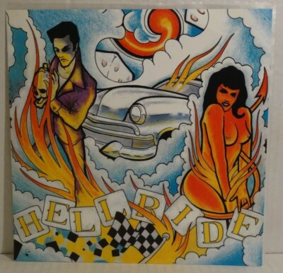 HELLRIDE (Punk,Norway) - She's On Fire   7'' Single FOC Safety Pin 2000 Spain