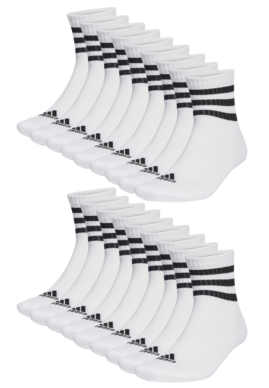 18 Paar adidas C Sportswear MID 15p Mid Cut Socken Unisex Sportsocken 14090₽