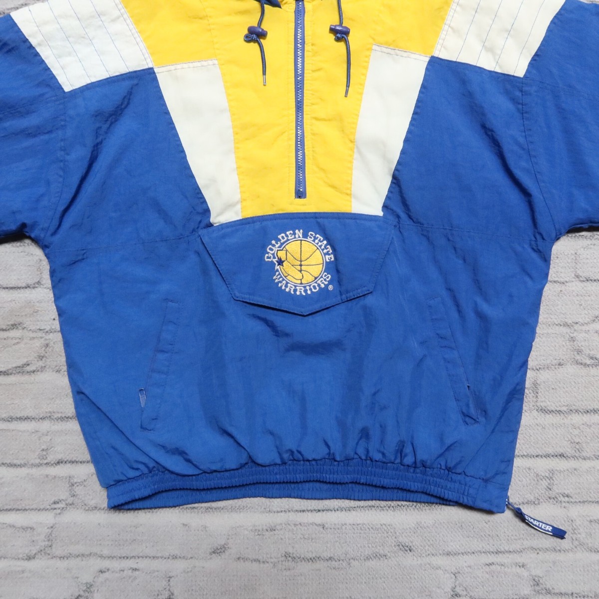 Vintage 90s Golden State Warriors Pullover Parka Jacket by Starter 