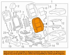 GM OEM 15-16 Trax Passenger Seat Components-Seat Back Cover 42386979