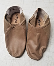 So Danca Jazz Boot Dance Shoes 3L JZ-45 Tan Leather Split Sole Slip On 4063
