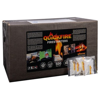 QUICKFIRE 500 Zündtüten   Anzündhilfe für Kamin & Grill Kohle-Anzünder