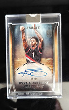 2024 Topps 3 Full Court Signs Auto Anfernee Simons #FCS-AS 45/49 Trail Blazers