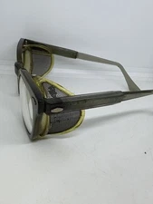  Vintage MSA Safety Glasses w/ Wire Mesh Side Guards & Bausch & Lomb Case
