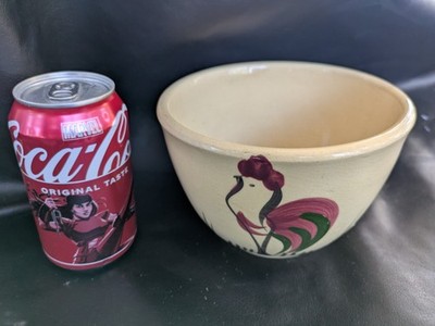 Watt Keramik Nr. 63 Hahn Mischschüssel Ofenware USA