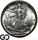 1945 Walking Liberty Half Dollar, Gem BU++