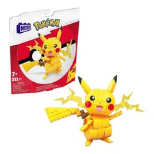 Pikachu Mega Construx Building Blocks Set Pokemon 211 Pieces Mattel