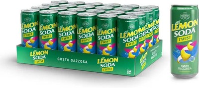 24 33cl Cans Lemonsoda Lemon Soda Twist Lime Flavor Carbonated Drink