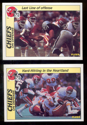 1988 Fleer Action Kansas City Chiefs Set JACK DEL RIO MIKE BELL