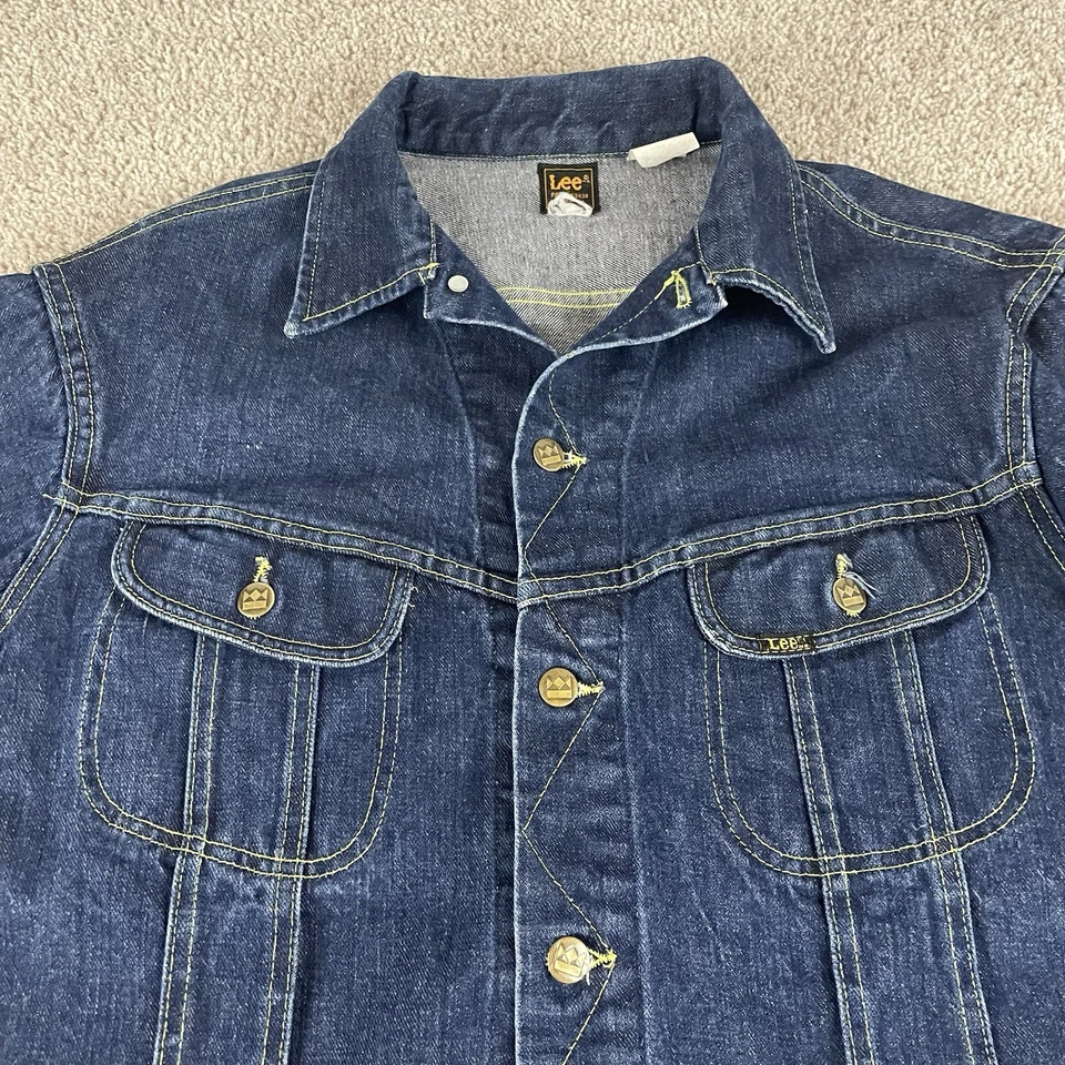 Chaqueta vaquera Lee vintage hecha en EE. UU. 101-J 101j mediana Americana Ranch Western Foto 2 de 4