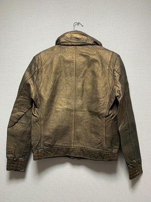 00s TORNADO MART TLE-8509 Padding Leather Jacket [SizeM/VG