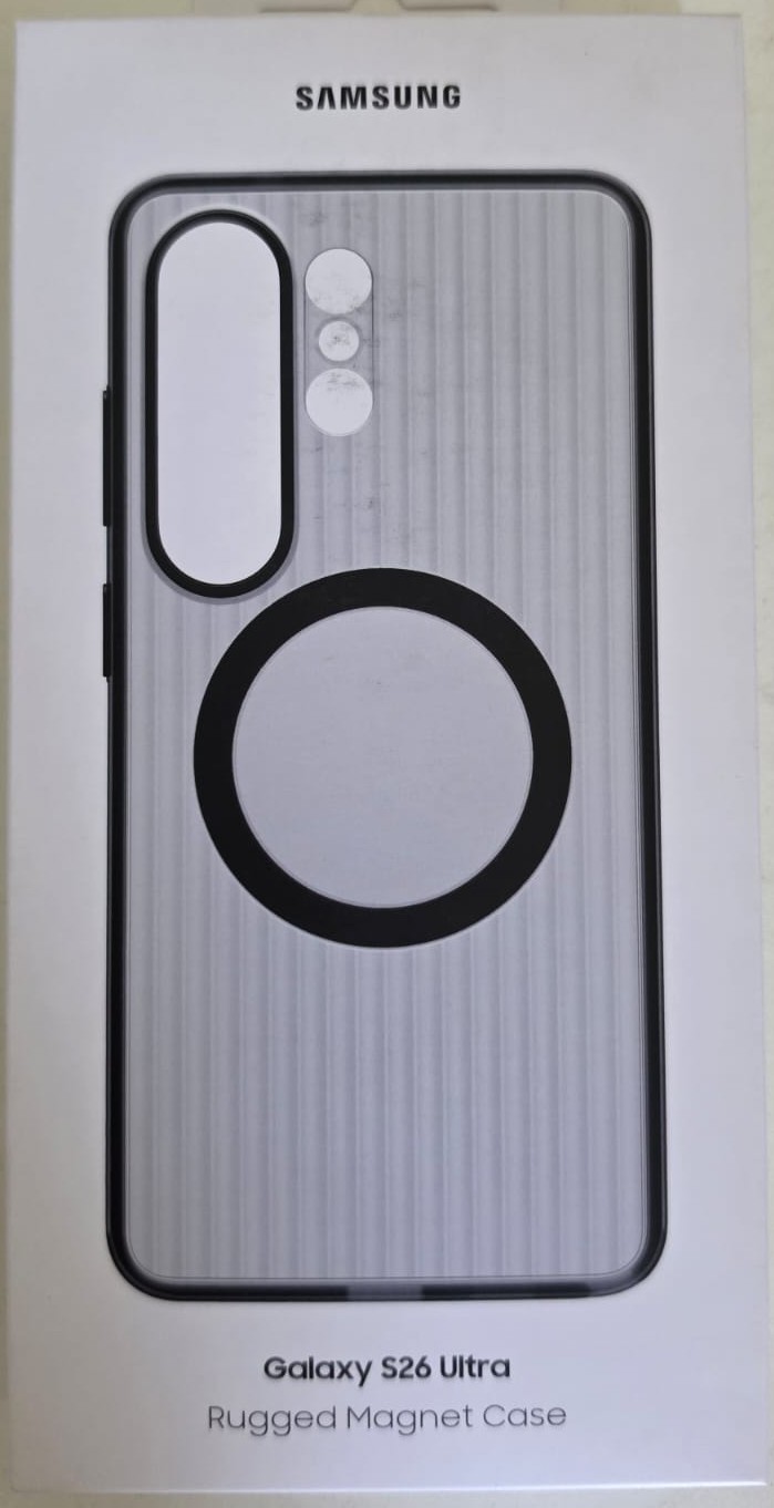 Genuine Official Samsung Galaxy S26 Ultra Rugged Magnet Case Cover - Black
