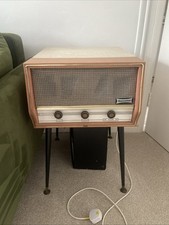 Dansette Vintage 1950s Original Record Player Beautiful Pink And Cream.