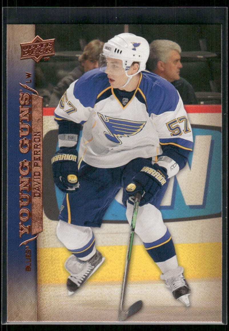 2007-08 Upper Deck Series 2 Young Guns #496 David Perron Rookie