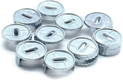 Yoohey Minifix Cam Connectors for Furniture Cam Lock Fasteners 10Pcs Zinc Alloy