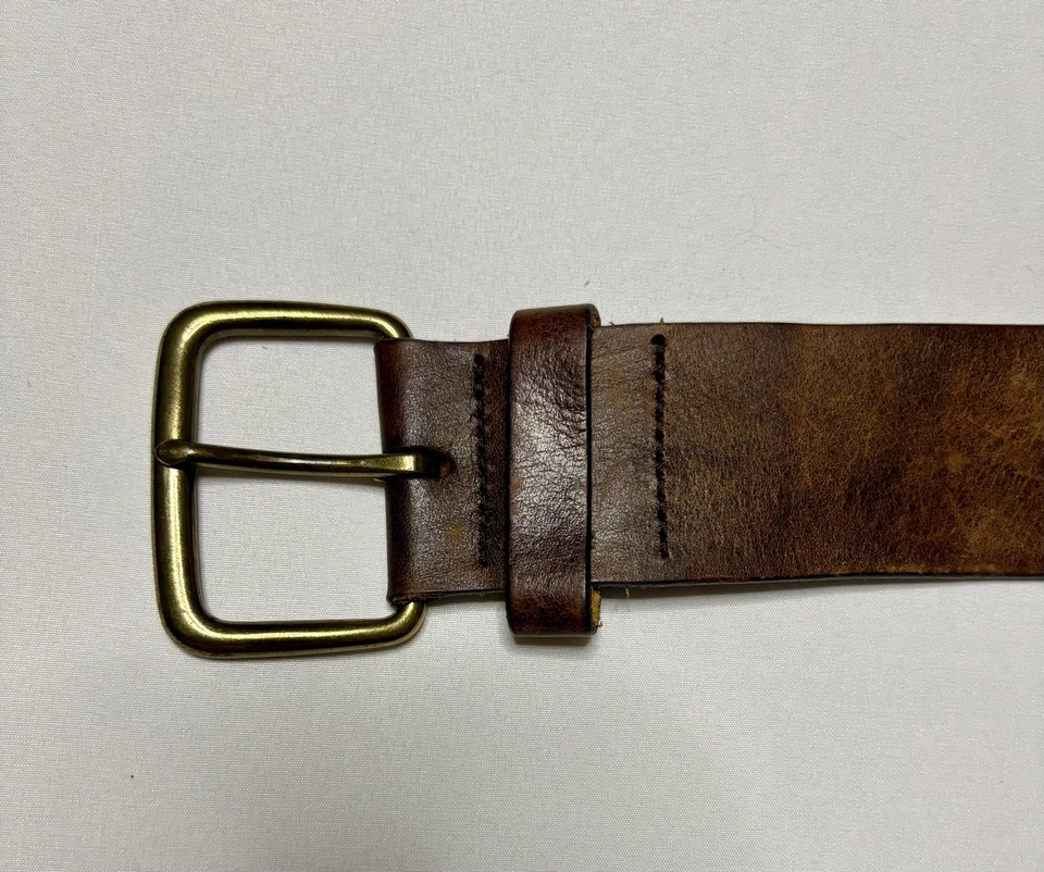 Vintage Gap 1969 Leather Grommet Belt – Brown, Size Large, Classic Style - Image 3 of 4