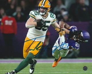 Tucker Kraft Signed Autographed Green Bay Packers NFL 8x10 Photo/COA/Hologram