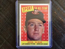 1958 Topps - Sport Magazine '58 All Star Selection Herb Score #495