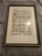 Vintage Franed Music Notes