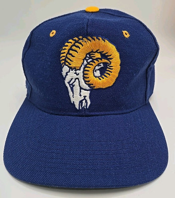 Vintage New Era Los Angeles LA Rams Fitted Size 7 Hat Wool Blend Pro Model