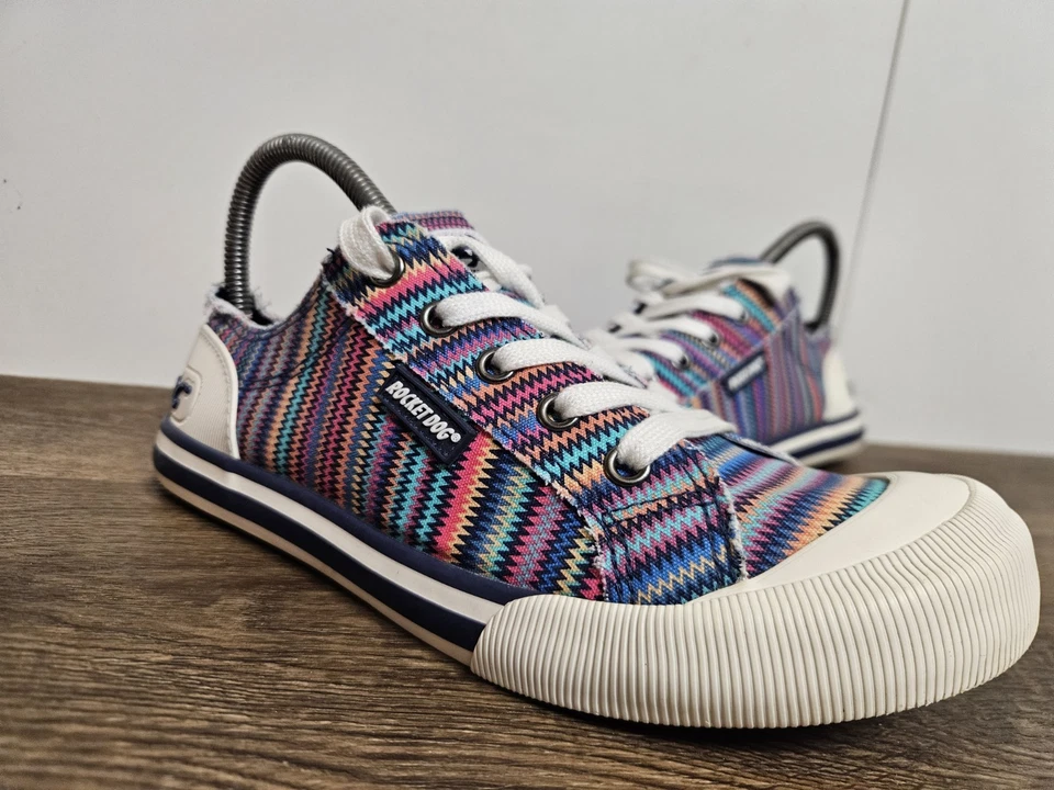 RocketDog Trainers Jazzin Womens Flat Soft Cushioned Canvas Sneakers UK 5 EU 38 - Image 4 of 4