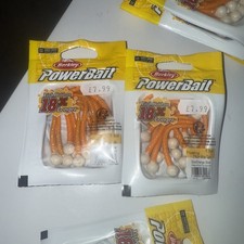 2 BERKLEY POWERBAIT Mice tails glow/orange silver 